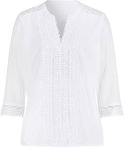 Dames Comfortabele blouse wit Größe