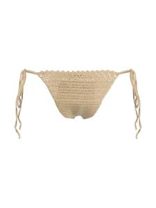 cultgaia Cult Gaia Bikinislip met gestrikte zijkant - Beige