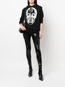 Philipp Plein Legging met contrasterend vlak - Zwart