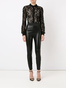 Dolce & Gabbana legging van leer - Zwart