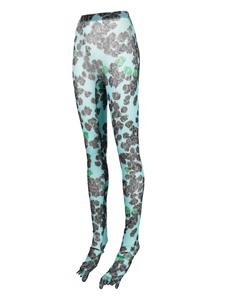 Natasha Zinko Legging met mesh - Groen