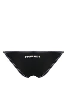 DSQUARED2 Bikinislip met logoprint - Zwart