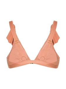 Duskii Spritz bikini top met ruches - Geel