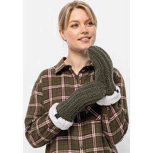 Jack Wolfskin Highloft Knit Mitten Women Wanten Dames M island moss island 