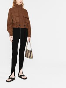 AERON Ribgebreide broek - Zwart