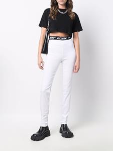 philippplein Philipp Plein Legging met logoband - Wit
