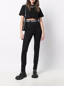 Philipp Plein Legging met logoband - Zwart