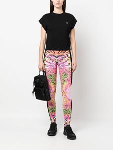 pleinsport Plein Sport Legging met bloemenprint - Zwart