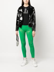 Philipp Plein Legging met geperforeerd vlak - Groen