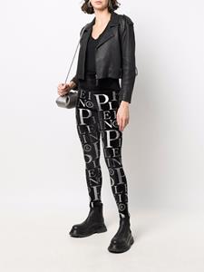 Philipp Plein High waist legging - Zwart