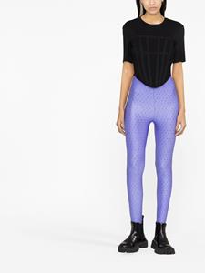 theandamane THE ANDAMANE Legging verfraaid met stras - Blauw