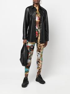 philippplein Philipp Plein Legging met barokprint - Bruin