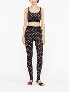marineserre Marine Serre Fuseaux legging met print - Zwart