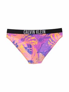 Calvin Klein Bikinislip met botanische print - Oranje