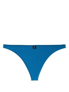 Calvin Klein Bikinislip met geribbeld detail - Blauw