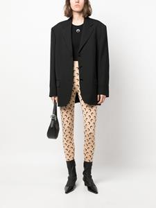 marineserre Marine Serre Fuseaux legging met print - Beige
