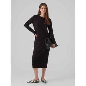 Vero Moda Strickkleid VMPLAZA LS O-NECK CALF DRESS GA BOO