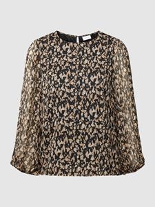 Vila Langarmshirt Falia (1-tlg) Drapiert/gerafft, Cut-Outs