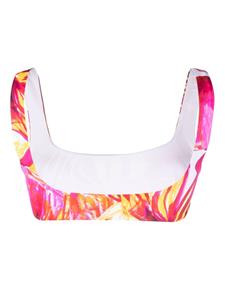 louisaballou Louisa Ballou Bikinitop met abstracte print - Roze