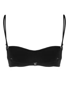 Mugler Bikinitop met decoratieve stiksel - Zwart