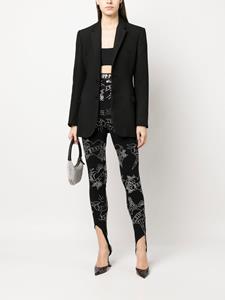 philippplein Philipp Plein Legging met luipaardprint - Zwart
