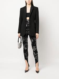 Philipp Plein Legging met luipaardprint - Zwart