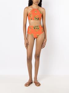lygia&nanny Lygia & Nanny Bikinitop met botanische print - Oranje