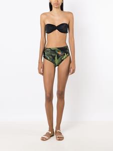 Lygia & Nanny Bikinislip met bladerprint - Groen