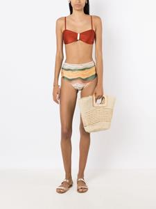 lygia&nanny Lygia & Nanny Bikinislip met abstracte print - Wit