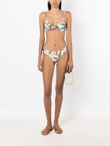 lygia&nanny Lygia & Nanny Waikiki bikinislip met tropische print - Wit