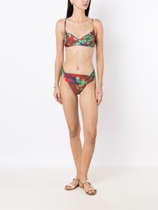 Lygia & Nanny Bikinislip met bloemenprint - Rood