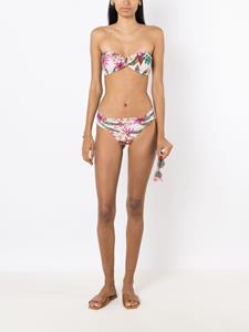 lygia&nanny Lygia & Nanny Bikinislip met bloemenprint - Wit