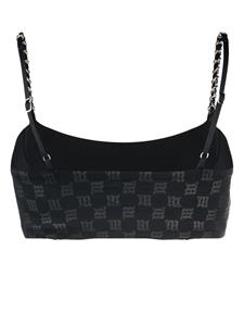 MISBHV Bikinitop met monogram - Zwart