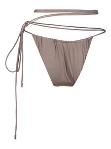 saintlaurent Saint Laurent Bikinislip met gewikkelde taille - Bruin
