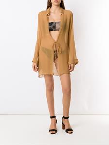 amirslama Amir Slama Bikini met slangenhuidprint - Zwart