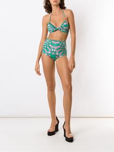 amirslama Amir Slama Bikini met geometrische print - Groen