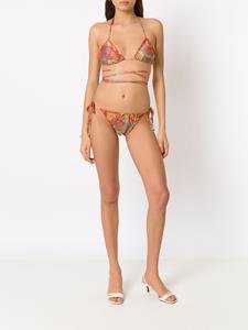 amirslama Amir Slama Bikini met palmbladprint - Rood