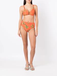 lygia&nanny Lygia & Nanny Bikinislip met bloemenprint - Oranje