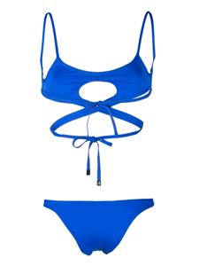 theattico The Attico Gewikkelde bikini - Blauw