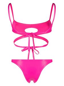 theattico The Attico Gewikkelde bikini - Roze