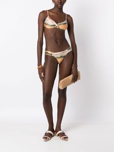 lygia&nanny Lygia & Nanny Gedrapeerde bikinislip - Bruin