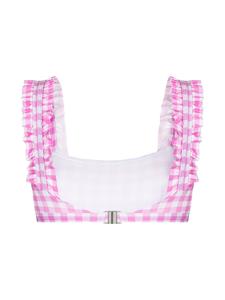 EPHEMERA Bikinitop met gingham ruit - Roze
