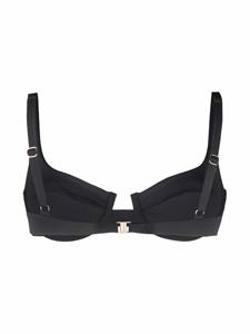 melissaodabash Melissa Odabash Geribbelde bikinitop - Zwart