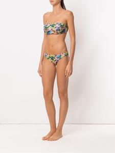 Amir Slama Bikini met print - Beige