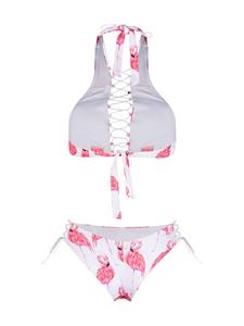 noireswimwear Noire Swimwear Bikini met veters - Wit