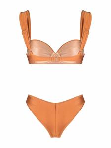Noire Swimwear Glanzende bikini - Oranje