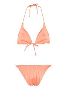 noireswimwear Noire Swimwear Gesmockte bikini - Oranje