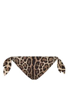 dolce&gabbana Dolce & Gabbana Bikinislip met luipaardprint - Bruin