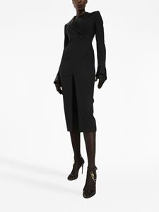 dolce&gabbana Dolce & Gabbana Midi-jurk met dubbele rij knopen - Zwart