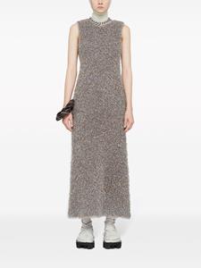 jilsander Jil Sander Midi-jurk met V-hals - Zilver